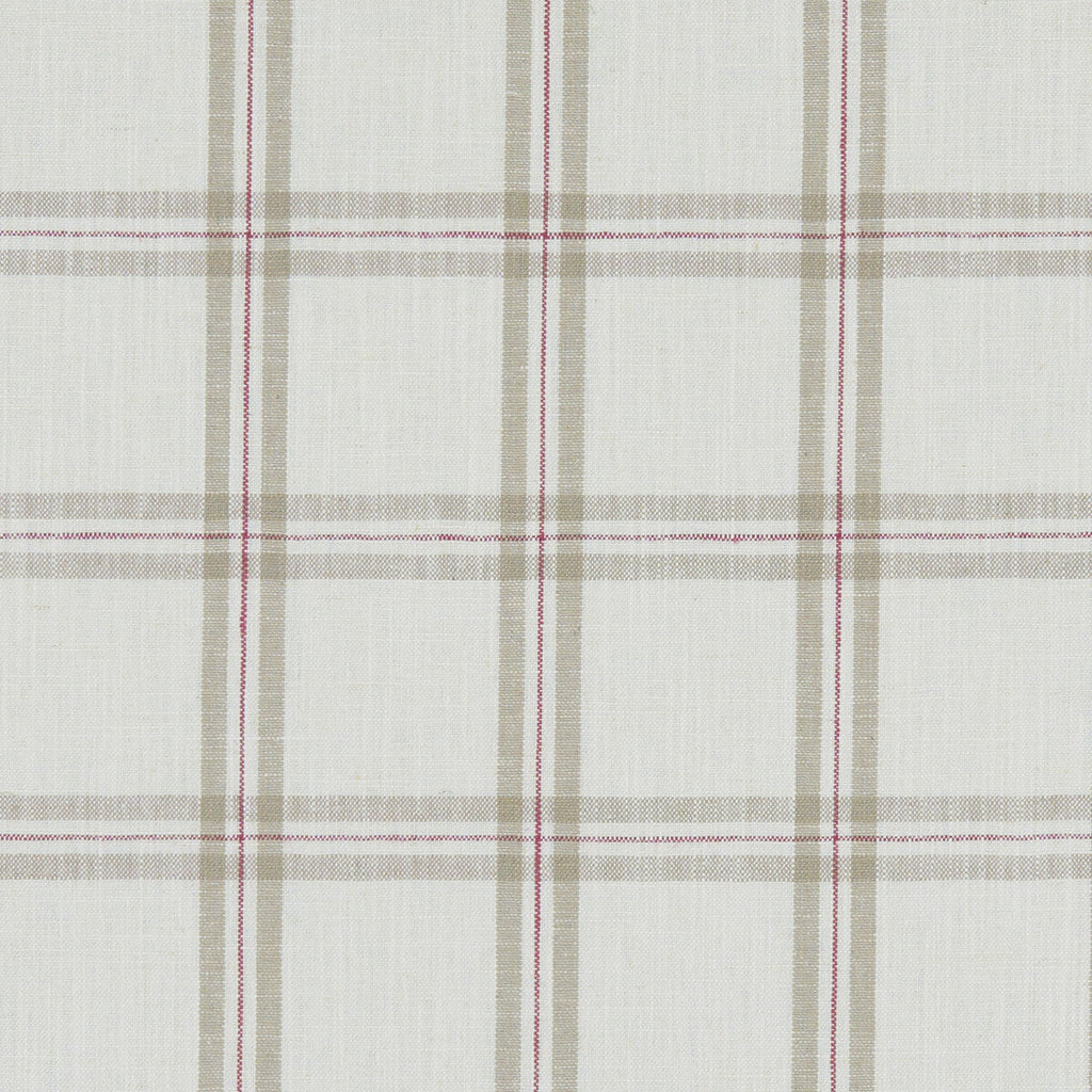 Samples and Purchasing available for Kelmscott - Raspberry/Linen  By Clarke And Clarke | Clarke & Clarke Avebury |  Multipurpose Weave at Designer Wallcoverings and Fabrics