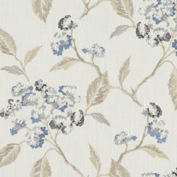 Summerby - Denim  By Clarke And Clarke | Clarke & Clarke Avebury |  Drapery Embroidery