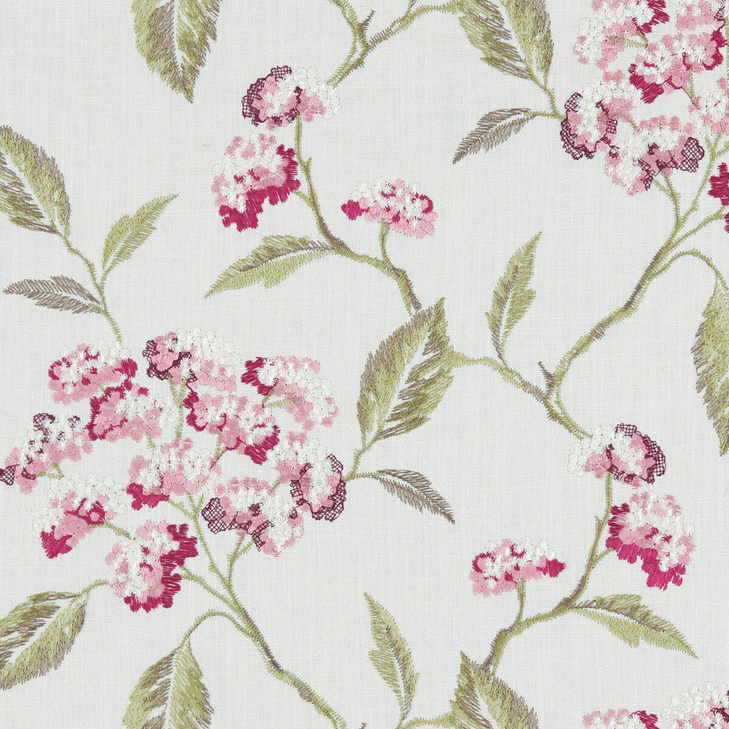 Samples and Purchasing available for Summerby - Raspberry  By Clarke And Clarke | Clarke & Clarke Avebury |  Drapery Embroidery at Designer Wallcoverings and Fabrics