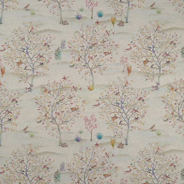Coppice - Autumn/Cream  By Clarke And Clarke | Clarke & Clarke Country Garden | Botanical & Floral Multipurpose Print