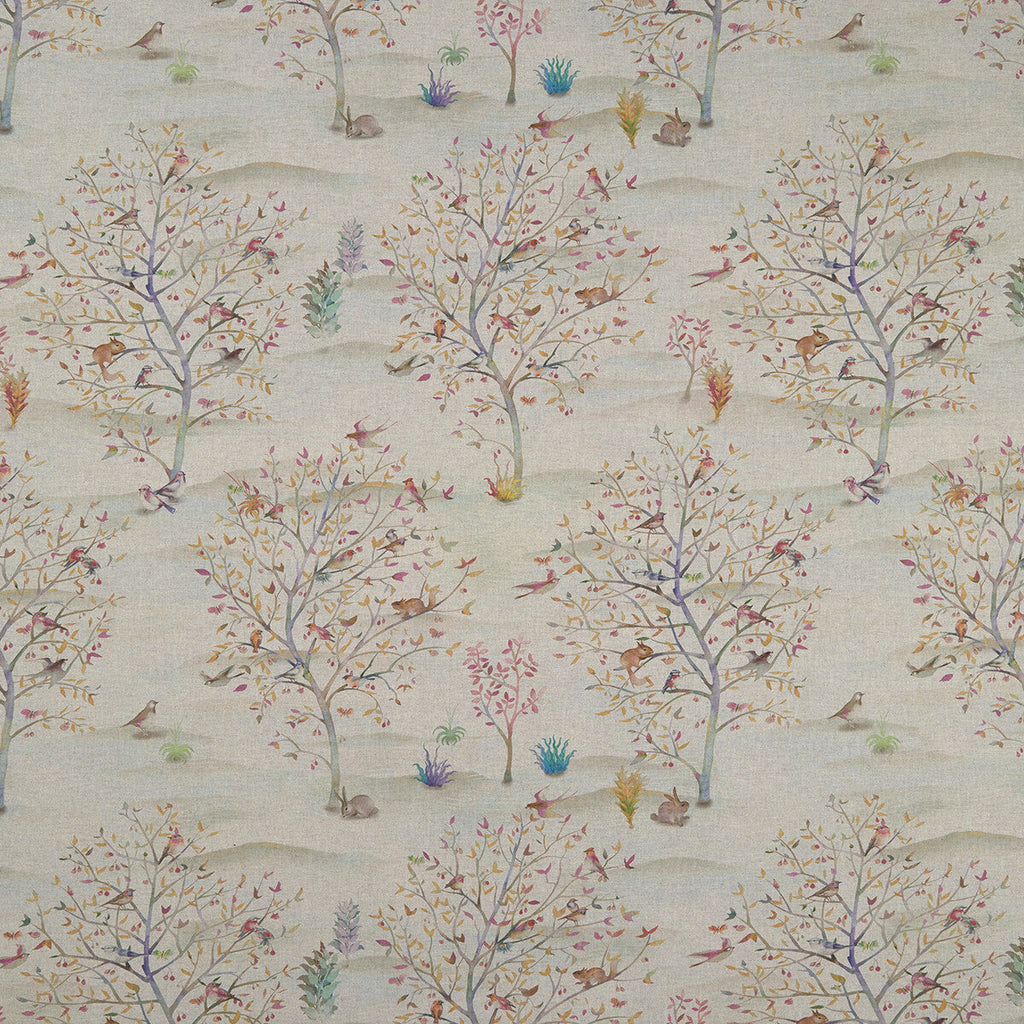 Samples and Purchasing available for Coppice - Autumn/Cream  By Clarke And Clarke | Clarke & Clarke Country Garden | Botanical & Floral Multipurpose Print at Designer Wallcoverings and Fabrics