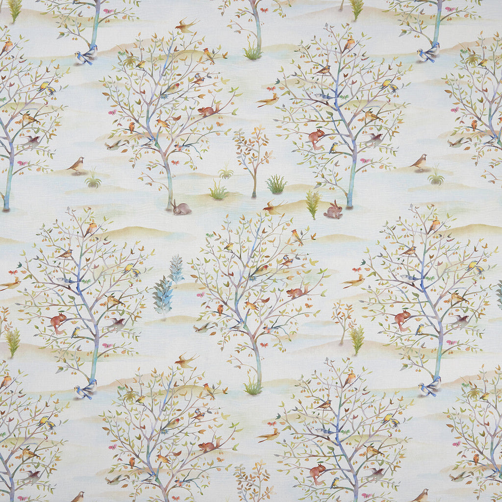 Samples and Purchasing available for Coppice - Summer/Linen  By Clarke And Clarke | Clarke & Clarke Country Garden | Botanical & Floral Multipurpose Print at Designer Wallcoverings and Fabrics