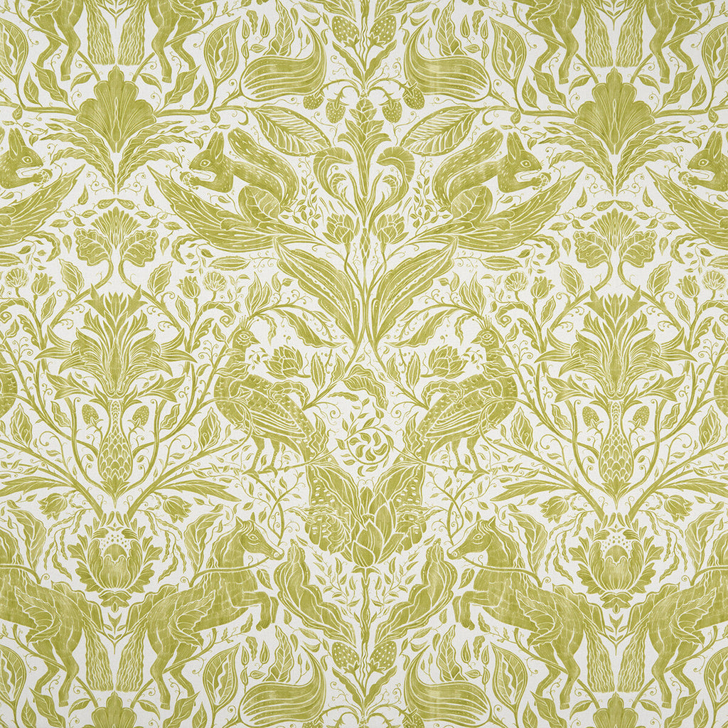 Samples and Purchasing available for Forest Trail - Citrus  By Clarke And Clarke | Clarke & Clarke Country Garden | Damask Multipurpose Print at Designer Wallcoverings and Fabrics