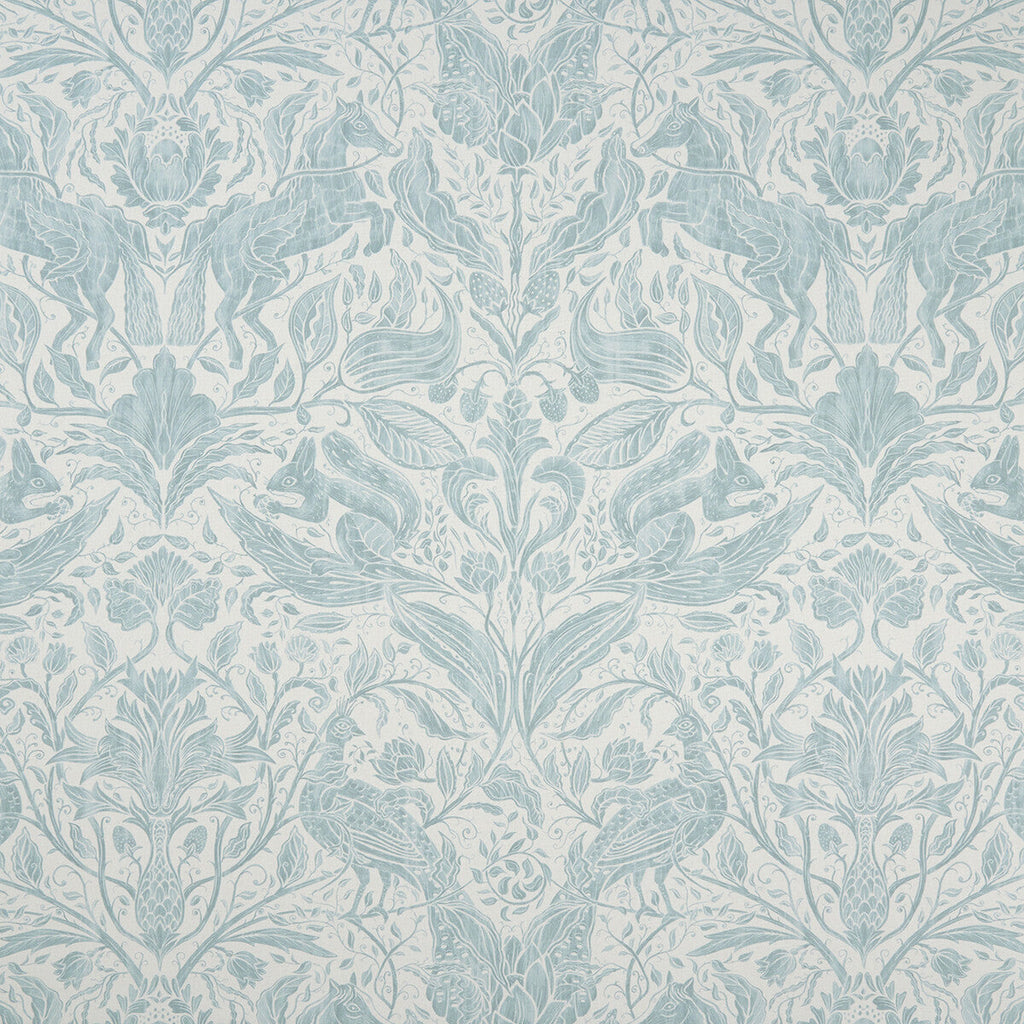 Samples and Purchasing available for Forest Trail - Duckegg  By Clarke And Clarke | Clarke & Clarke Country Garden | Damask Multipurpose Print at Designer Wallcoverings and Fabrics