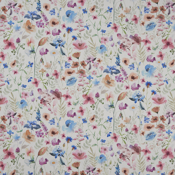 Lolita - Multi/Cream  By Clarke And Clarke | Clarke & Clarke Country Garden | Botanical & Floral Multipurpose Print