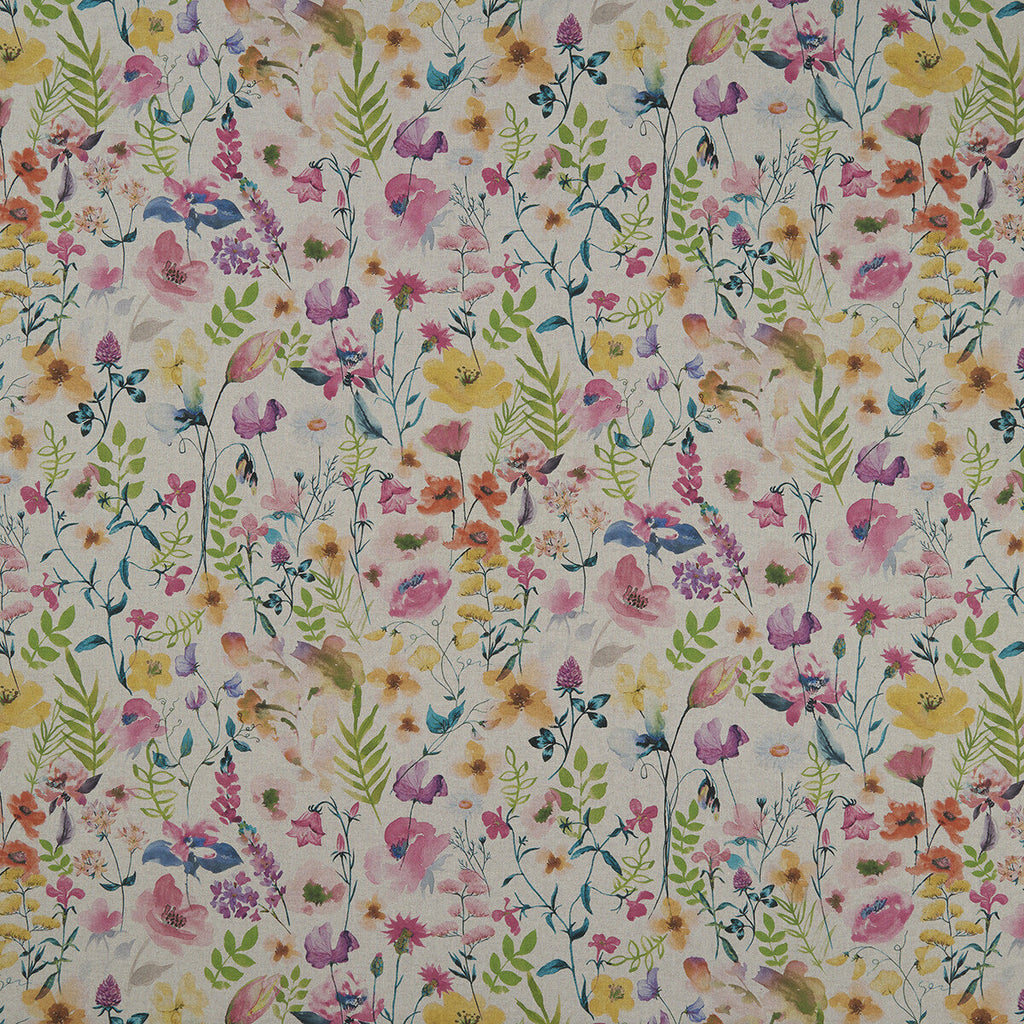Samples and Purchasing available for Lolita - Summer/Linen  By Clarke And Clarke | Clarke & Clarke Country Garden | Botanical & Floral Multipurpose Print at Designer Wallcoverings and Fabrics