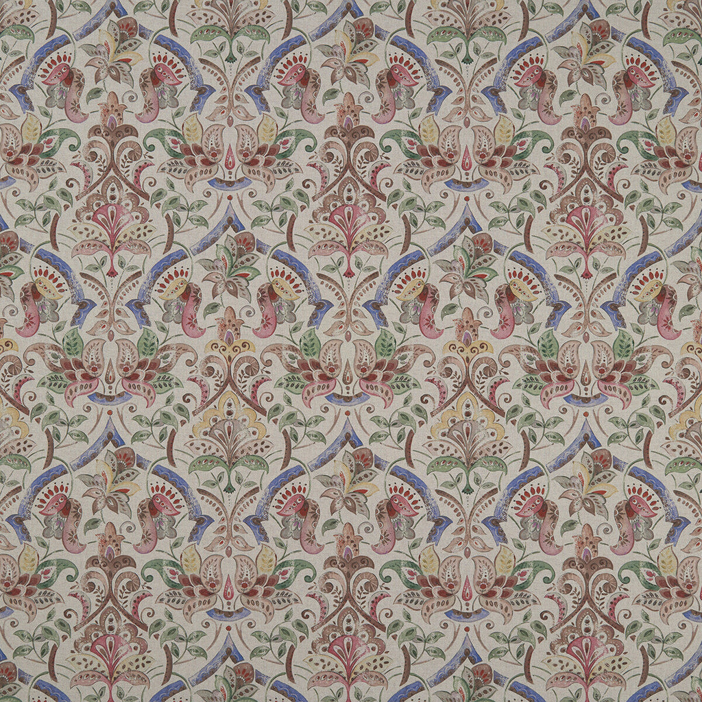Samples and Purchasing available for Rosalie - Multi  By Clarke And Clarke | Clarke & Clarke Country Garden | Paisley Multipurpose Print at Designer Wallcoverings and Fabrics