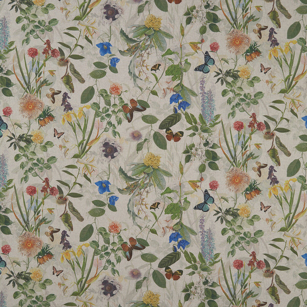 Secret Garden - Linen  By Clarke And Clarke | Clarke & Clarke Country Garden | Botanical & Floral Multipurpose Print
