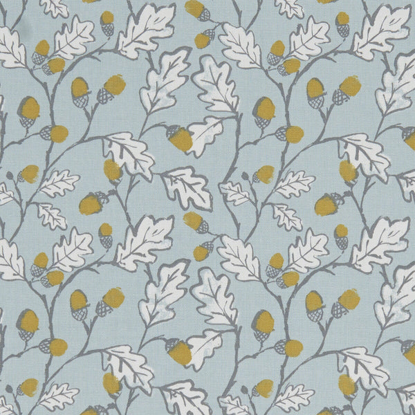 Acorn Trail - Duckegg  By Clarke And Clarke | Land & Sea By Studio G For C&C | Botanical & Floral Multipurpose Print