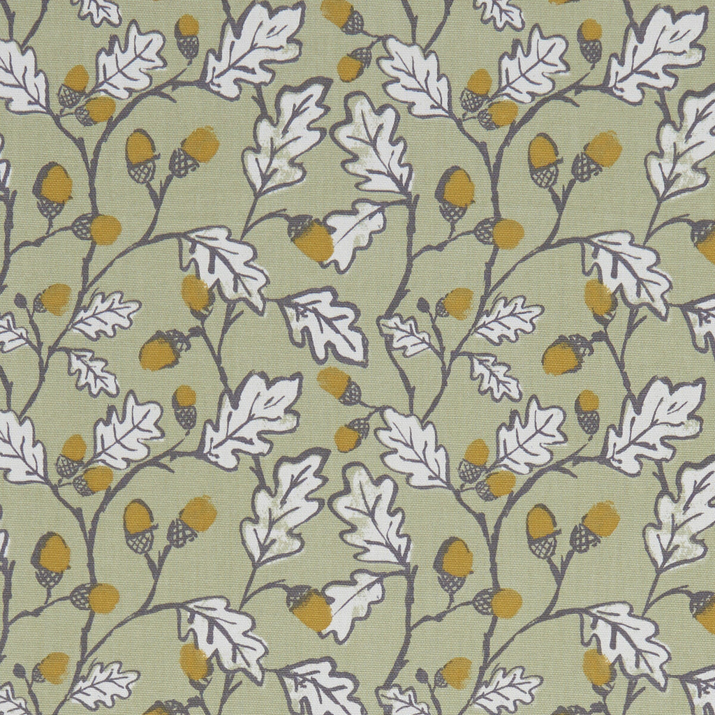 Samples and Purchasing available for Acorn Trail - Sage  By Clarke And Clarke | Land & Sea By Studio G For C&C | Botanical & Floral Multipurpose Print at Designer Wallcoverings and Fabrics