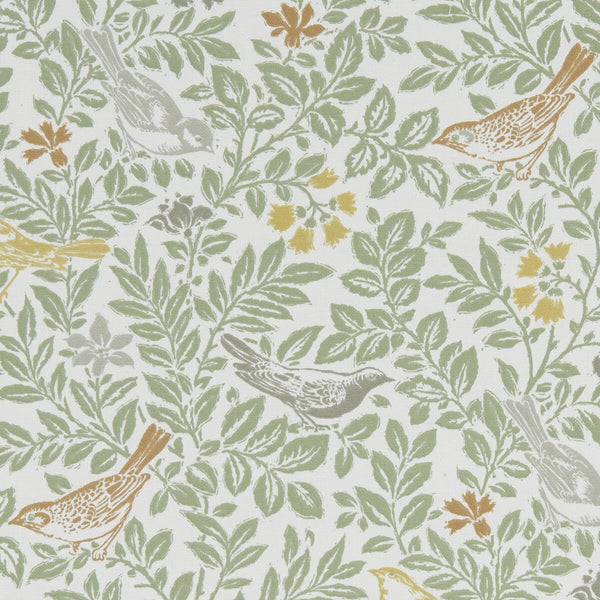 Bird Song - Autumn  By Clarke And Clarke | Land & Sea By Studio G For C&C |Botanical & Floral Flora & Fauna Multipurpose Print