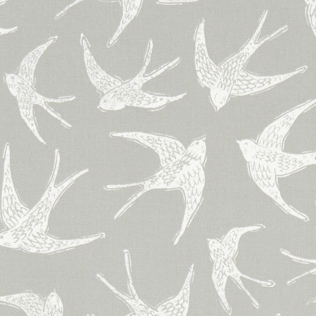 Samples and Purchasing available for Fly Away - Grey  By Clarke And Clarke | Clarke & Clarke Marina | Animal/Insects Multipurpose Print at Designer Wallcoverings and Fabrics