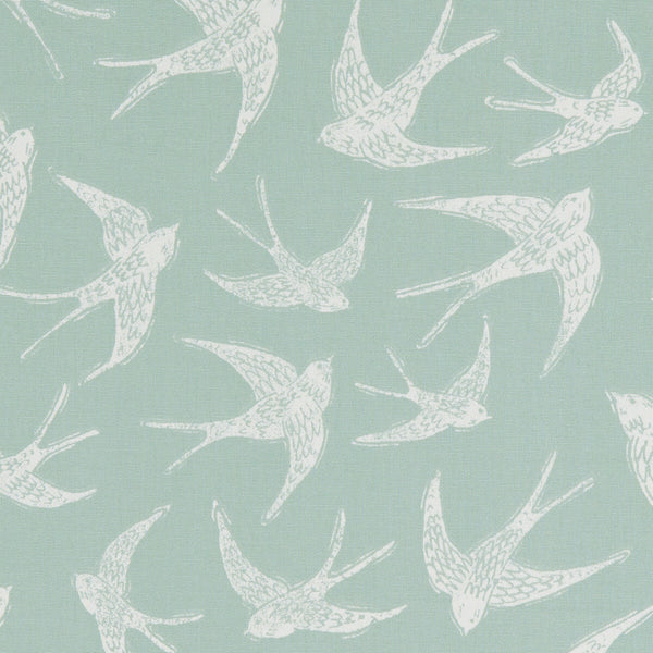 Fly Away - Mineral  By Clarke And Clarke | Land & Sea By Studio G For C&C | Animal/Insects Multipurpose Print