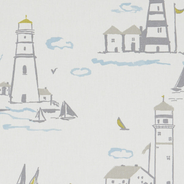 Lowestoft - Mineral  By Clarke And Clarke | Land & Sea By Studio G For C&C | Novelty Multipurpose Print