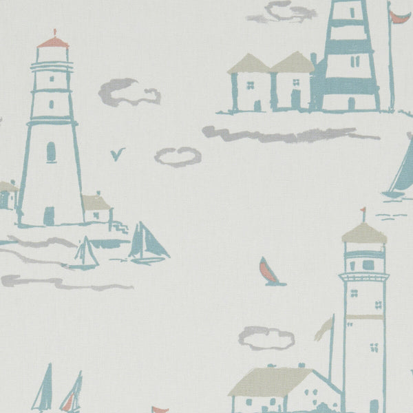 Lowestoft - Pastel  By Clarke And Clarke | Land & Sea By Studio G For C&C | Novelty Multipurpose Print