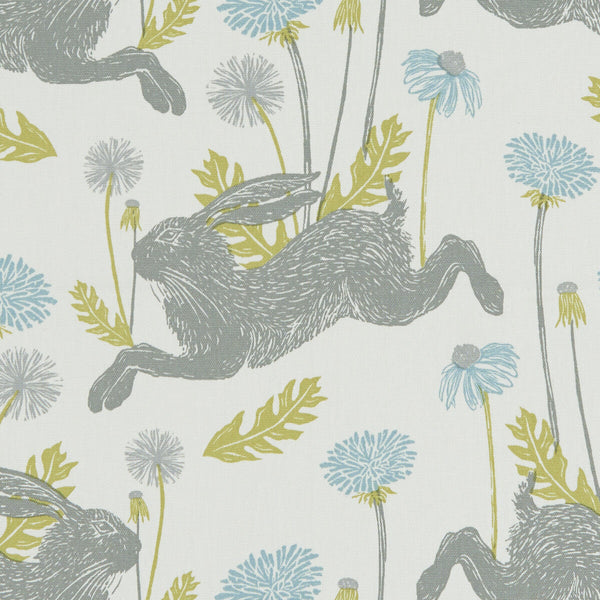 March Hare - Mineral  By Clarke And Clarke | Land & Sea By Studio G For C&C | Animal/Insects Multipurpose Print