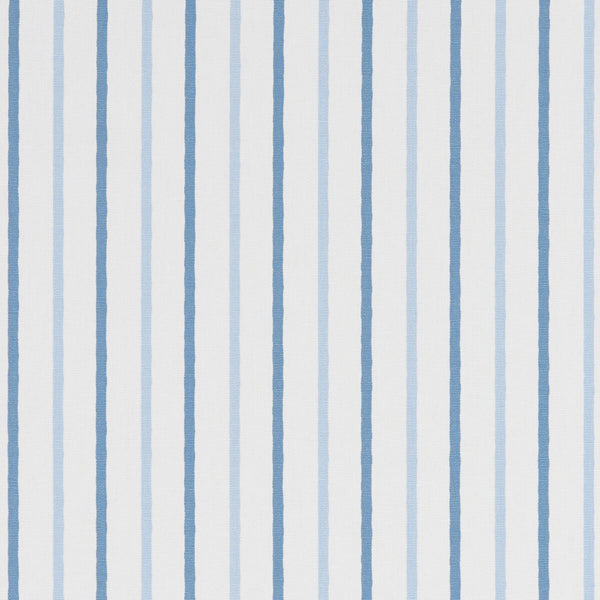 Walcott - Navy  By Clarke And Clarke | Land & Sea By Studio G For C&C | Stripes Multipurpose Print