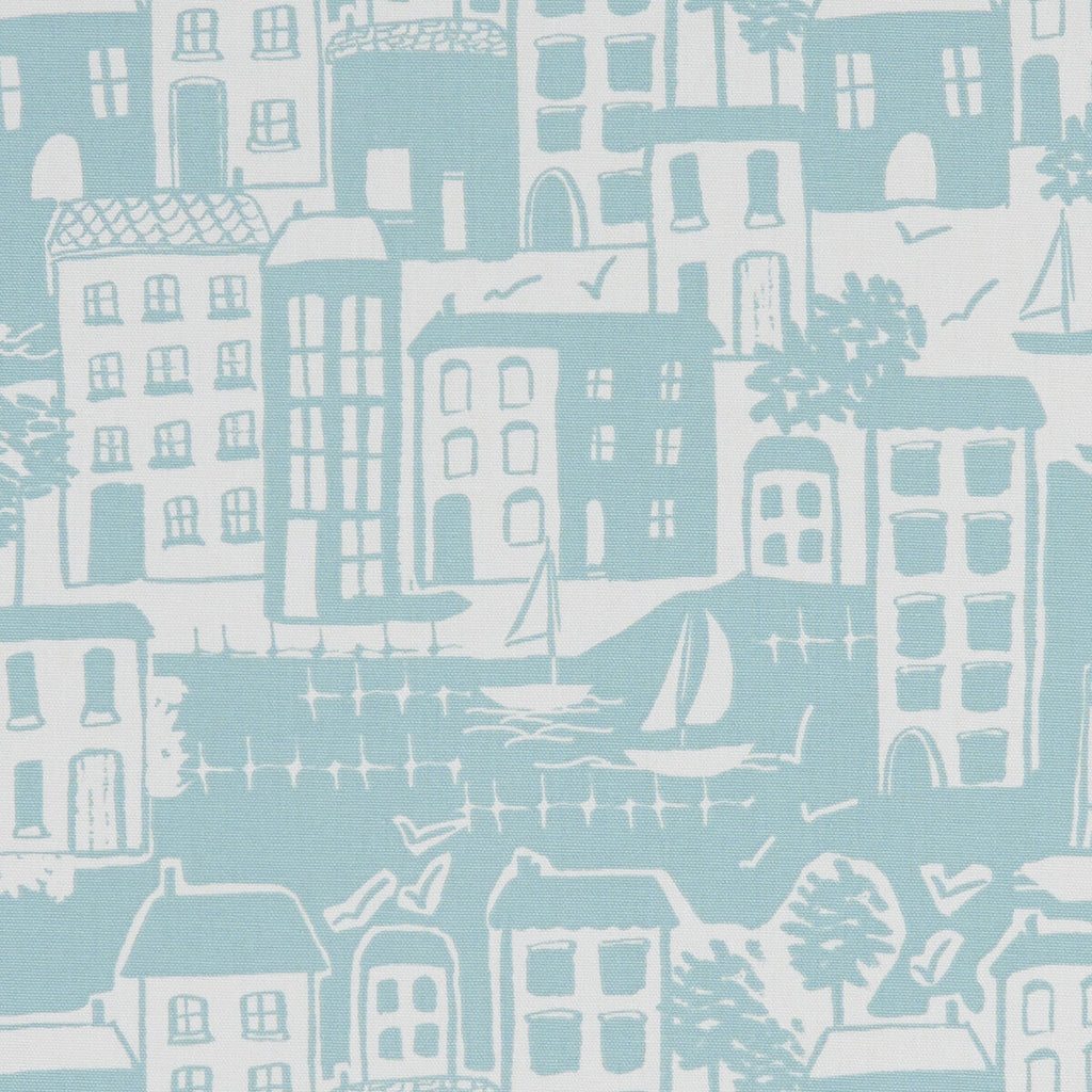 Samples and Purchasing available for Waterside - Duckegg  By Clarke And Clarke | Land & Sea By Studio G For C&C | Novelty Multipurpose Print at Designer Wallcoverings and Fabrics