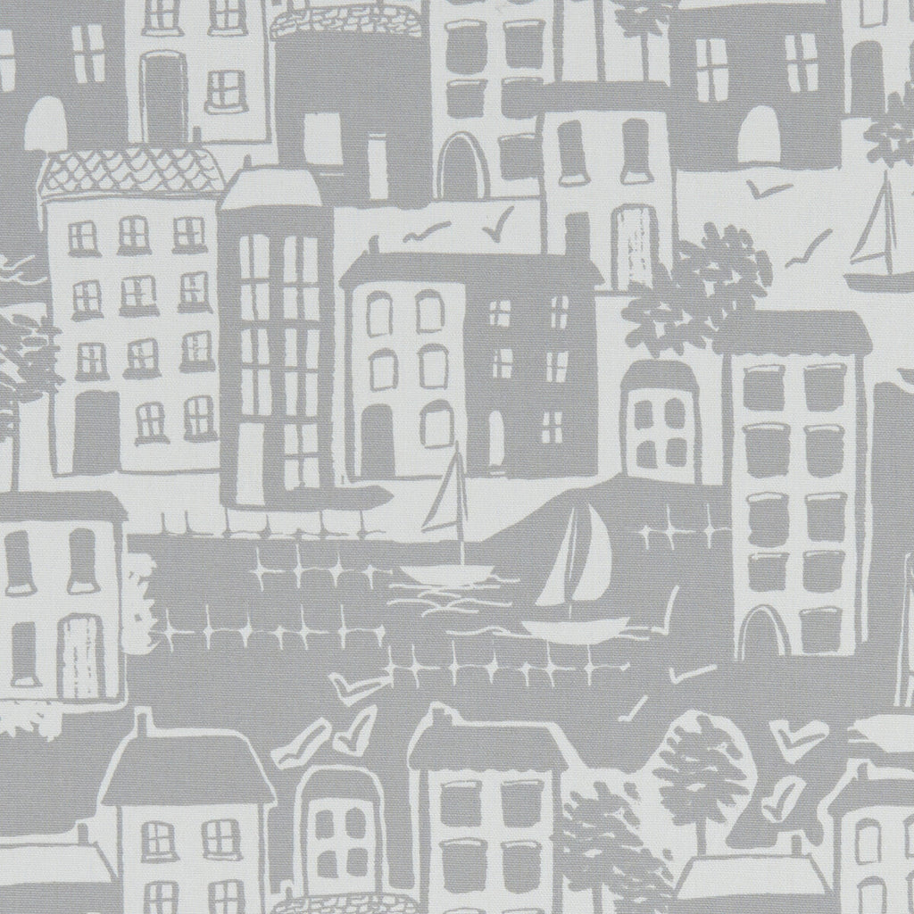 Samples and Purchasing available for Waterside - Grey  By Clarke And Clarke | Land & Sea By Studio G For C&C | Novelty Multipurpose Print at Designer Wallcoverings and Fabrics