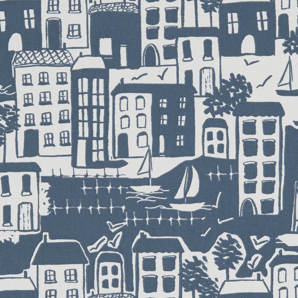 Waterside - Navy  By Clarke And Clarke | Land & Sea By Studio G For C&C | Novelty Multipurpose Print