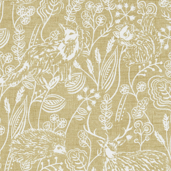 Westleton - Ochre  By Clarke And Clarke | Land & Sea By Studio G For C&C | Botanical & Floral Multipurpose Print
