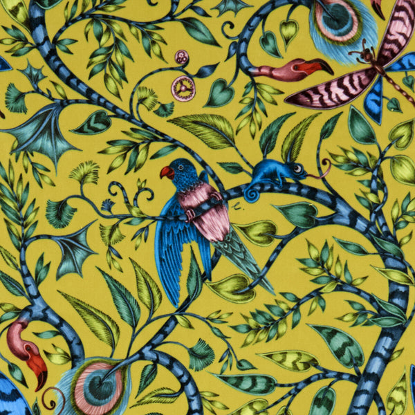 Rousseau Velvet - Lime  By Clarke And Clarke | Animalia By Emma J Shipley For C&C | Animal/Insects Multipurpose Weave