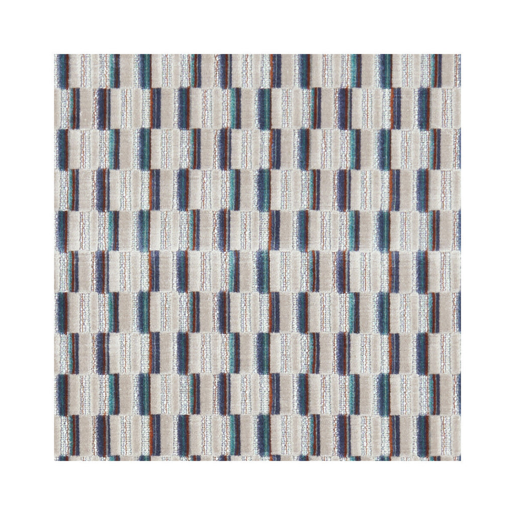 Samples and Purchasing available for Cubis - Kingfisher  By Clarke And Clarke | Clarke & Clarke Kaleidoscope |  Multipurpose Weave at Designer Wallcoverings and Fabrics