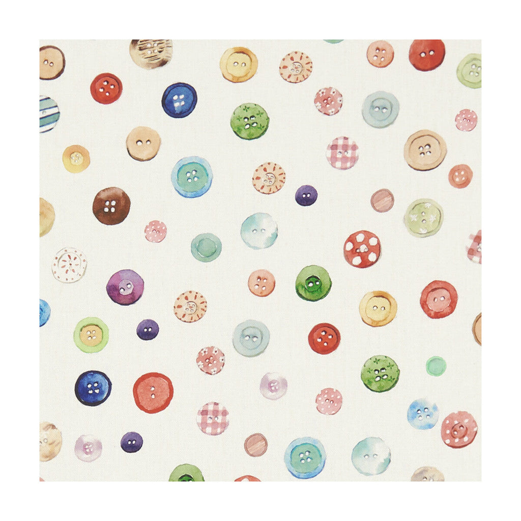 Samples and Purchasing available for Button Box - Cream  By Clarke And Clarke | Village Life By Studio G For C&C | Novelty Multipurpose Print at Designer Wallcoverings and Fabrics