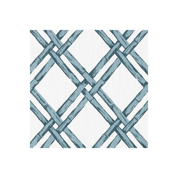 Bhutan - Denim  By Clarke And Clarke | Clarke & Clarke Oriental Garden | Chinoiserie Multipurpose Print