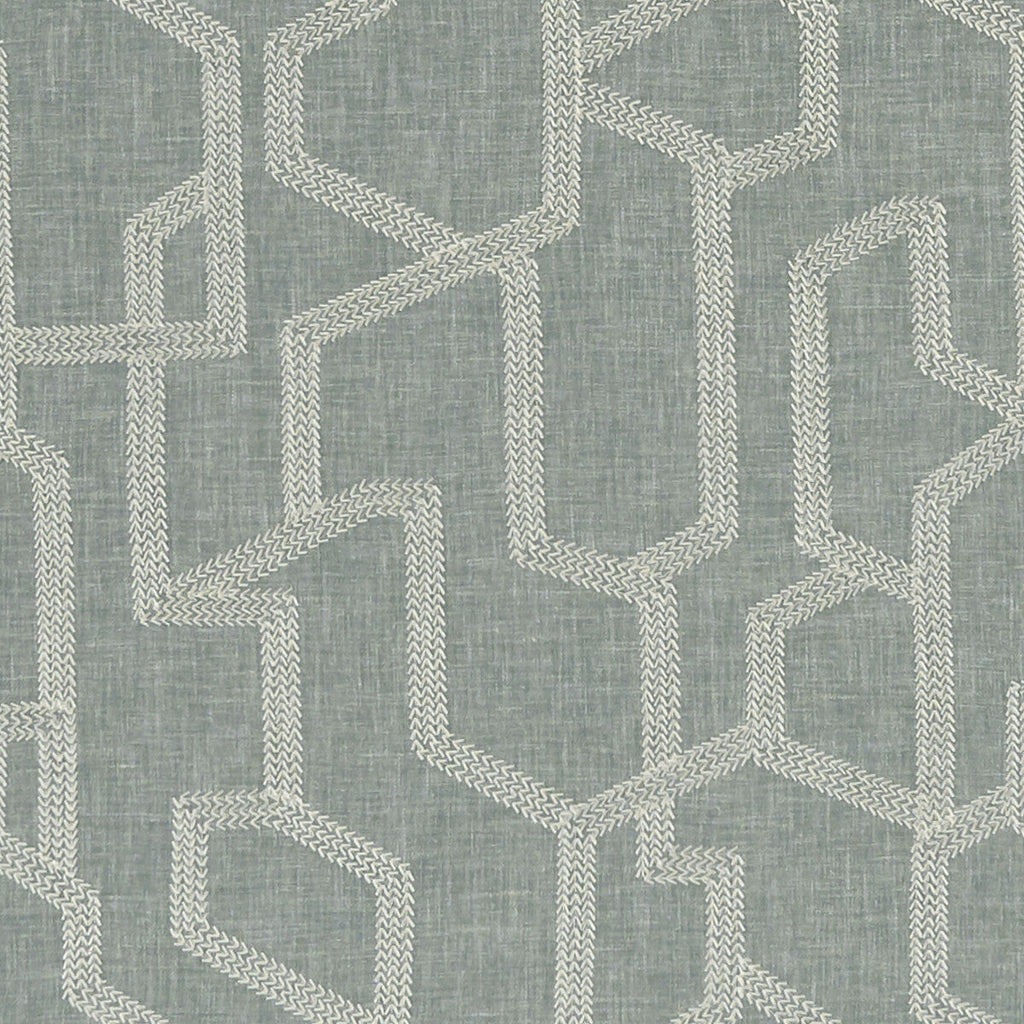 Samples and Purchasing available for Labyrinth - Mineral  By Clarke And Clarke | Clarke & Clarke Exotica |  Drapery Embroidery at Designer Wallcoverings and Fabrics