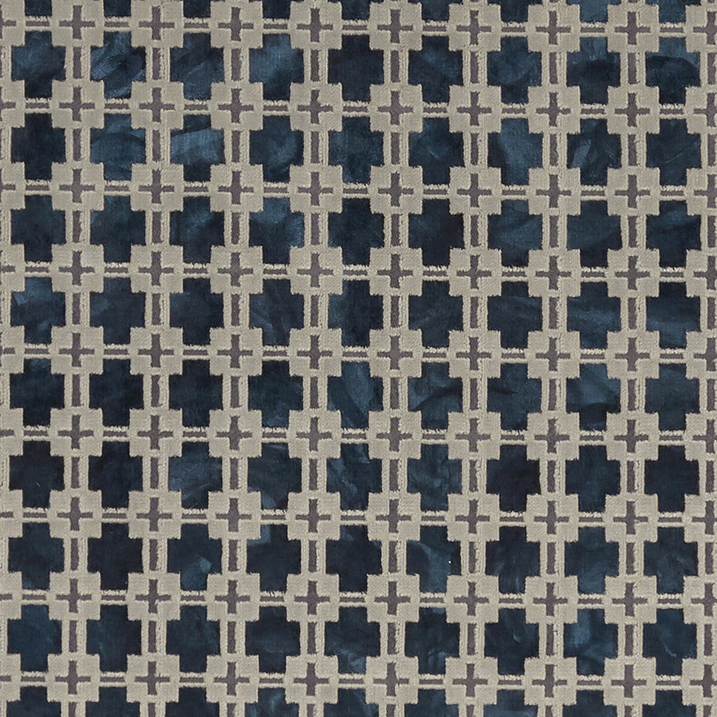 Samples and Purchasing available for Maui - Midnight  By Clarke And Clarke | Clarke & Clarke Exotica |Modern Geometric Multipurpose Weave at Designer Wallcoverings and Fabrics