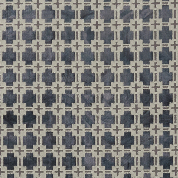 Maui - Slate  By Clarke And Clarke | Clarke & Clarke Exotica |Modern Geometric Multipurpose Weave