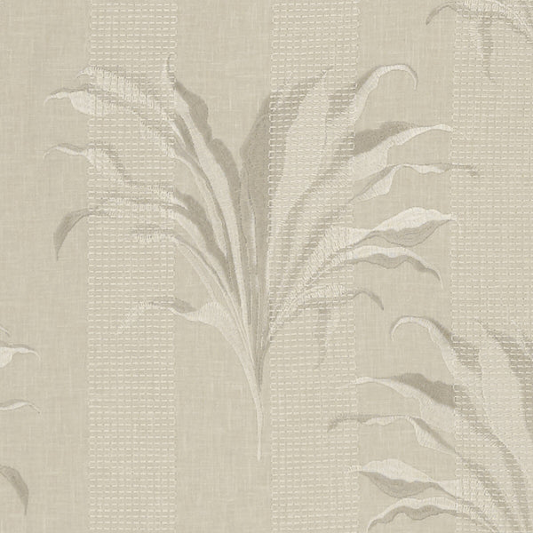 Palma - Linen  By Clarke And Clarke | Clarke & Clarke Exotica | Botanical & Floral Drapery Embroidery