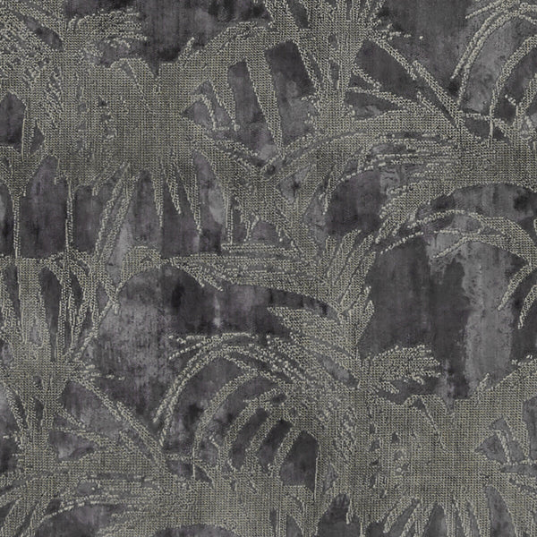 Tropicale - Charcoal  By Clarke And Clarke | Clarke & Clarke Exotica | Botanical & Floral Multipurpose Weave