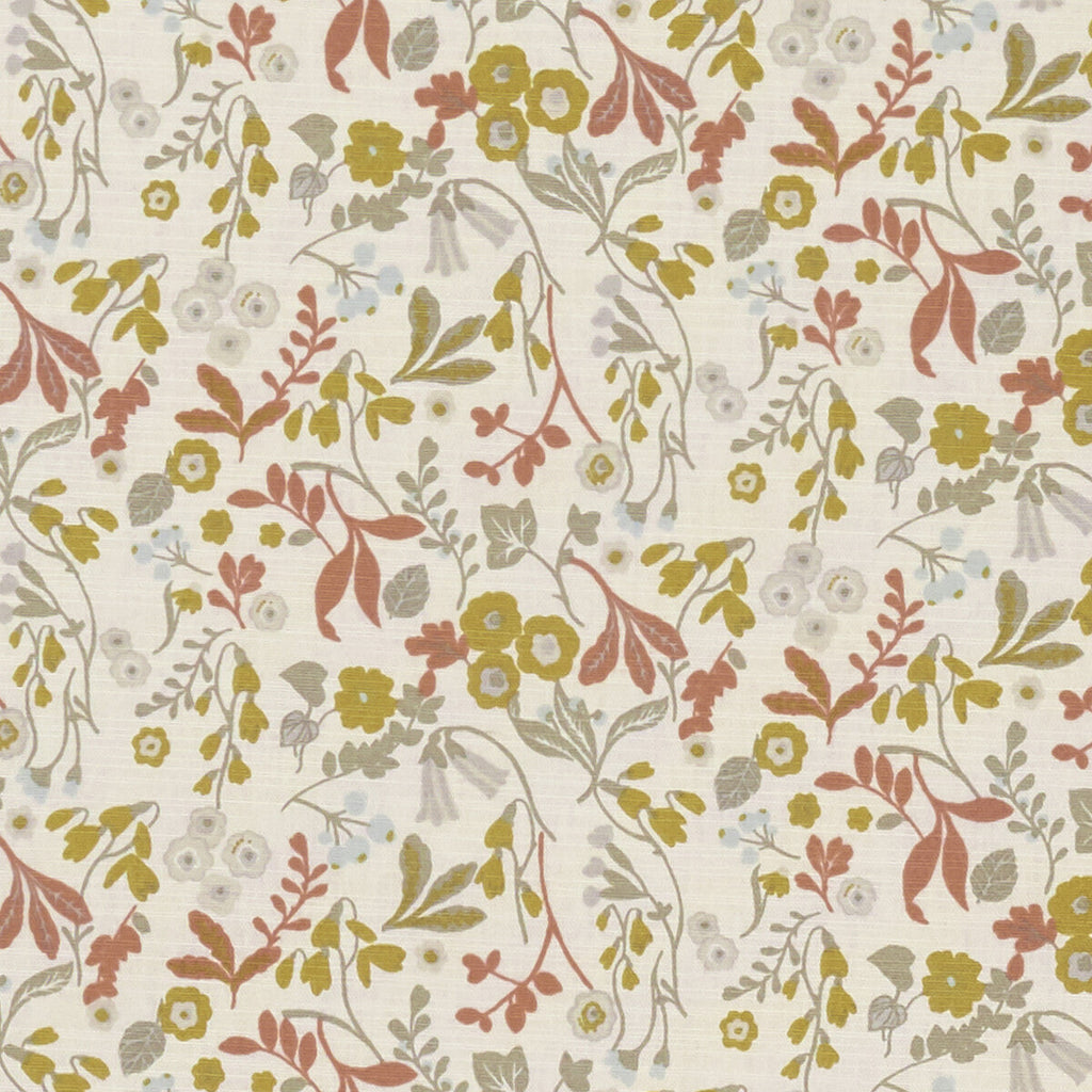 Samples and Purchasing available for Ashbee - Ochre  By Clarke And Clarke | Sherwood By Studio G For C&C | Botanical & Floral Multipurpose Print at Designer Wallcoverings and Fabrics