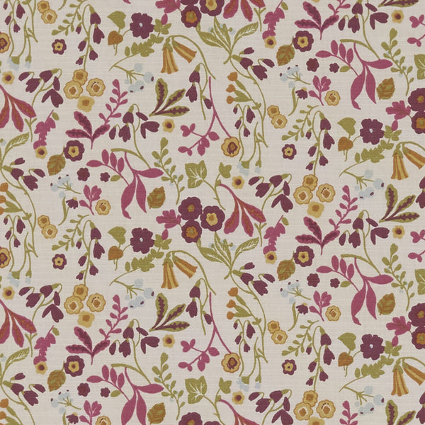 Ashbee - Plum  By Clarke And Clarke | Sherwood By Studio G For C&C | Botanical & Floral Multipurpose Print