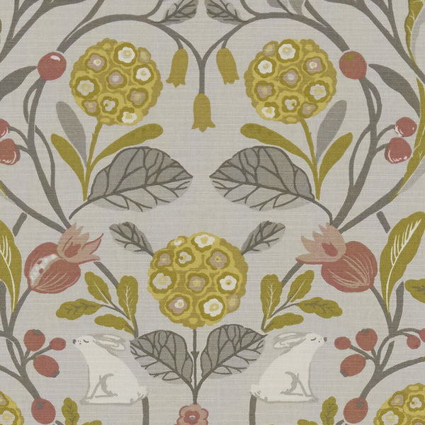 Forester - Ochre  By Clarke And Clarke | Sherwood By Studio G For C&C |Animal/Insects Flora & Fauna Multipurpose Print