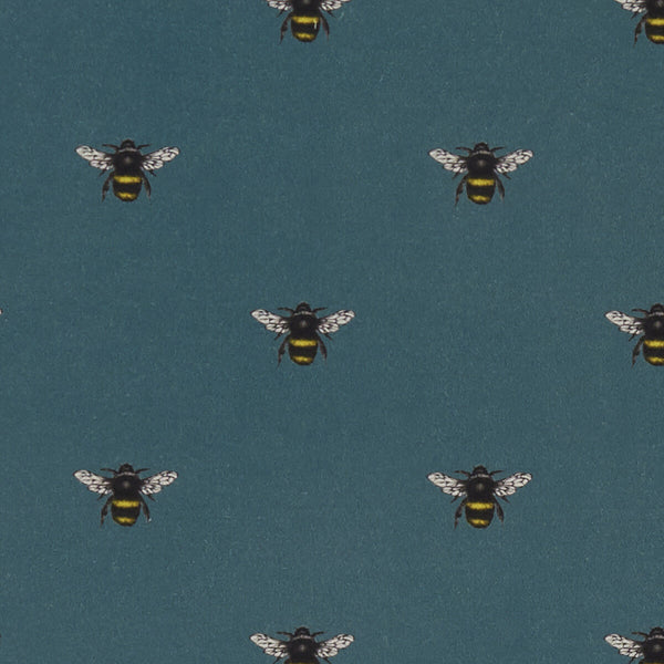 Abeja - Teal  By Clarke And Clarke | Clarke & Clarke Eden | Animal/Insects Multipurpose Print