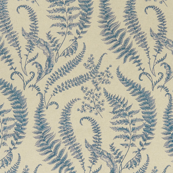 Folium - Denim  By Clarke And Clarke | Clarke & Clarke Eden | Botanical & Floral Multipurpose Print