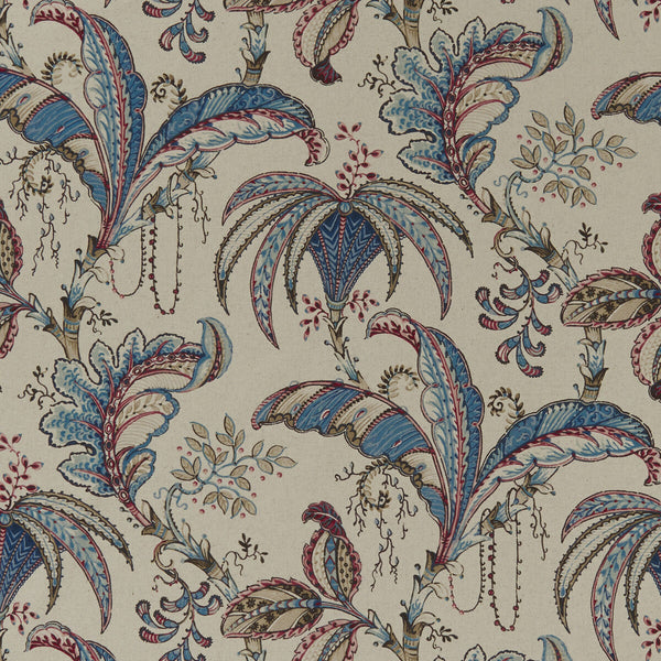 Ophelia - Denim  By Clarke And Clarke | Clarke & Clarke Eden | Botanical & Floral Multipurpose Print