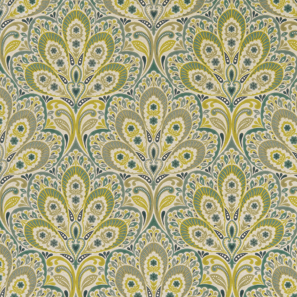 Samples and Purchasing available for Persia - Mineral  By Clarke And Clarke | Clarke & Clarke Eden | Paisley Multipurpose Print at Designer Wallcoverings and Fabrics