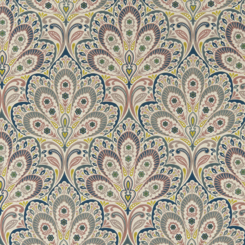 Samples and Purchasing available for Persia - Multi  By Clarke And Clarke | Clarke & Clarke Eden | Paisley Multipurpose Print at Designer Wallcoverings and Fabrics