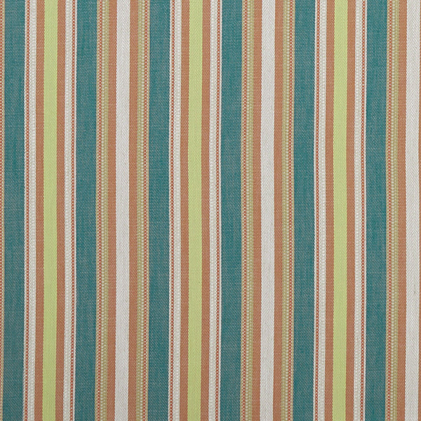 Ziba - Teal/Spice  By Clarke And Clarke | Clarke & Clarke Prince Of Persia | Stripes Multipurpose Weave