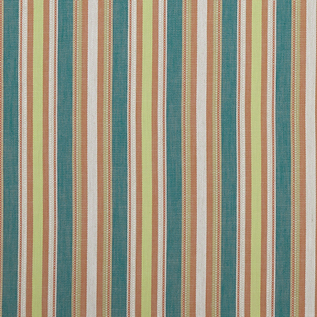 Samples and Purchasing available for Ziba - Teal/Spice  By Clarke And Clarke | Clarke & Clarke Prince Of Persia | Stripes Multipurpose Weave at Designer Wallcoverings and Fabrics