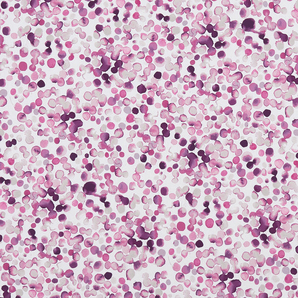 Lugar - Magenta  By Clarke And Clarke | Palmero By Studio G For C&C |Modern Dots Multipurpose Print