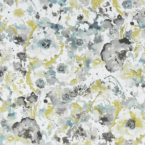 Florrie - Mineral  By Clarke And Clarke | Palmero By Studio G For C&C |Botanical & Floral Modern Multipurpose Print