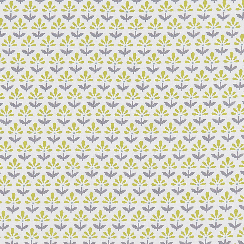 Samples and Purchasing available for Fleur - Chartreuse/Charcoal  By Clarke And Clarke | Co-Ordinates By Studio G For C&C | Botanical & Floral Upholstery Print at Designer Wallcoverings and Fabrics