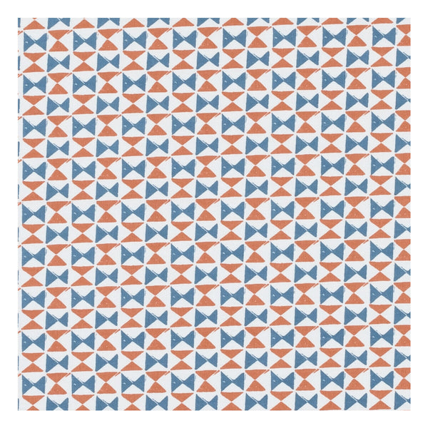 Orianna - Denim/Spice  By Clarke And Clarke | Co-Ordinates By Studio G For C&C |Modern Geometric Upholstery Print