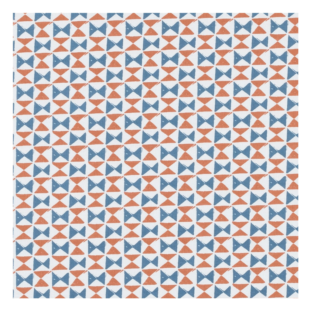 Samples and Purchasing available for Orianna - Denim/Spice  By Clarke And Clarke | Co-Ordinates By Studio G For C&C |Modern Geometric Upholstery Print at Designer Wallcoverings and Fabrics