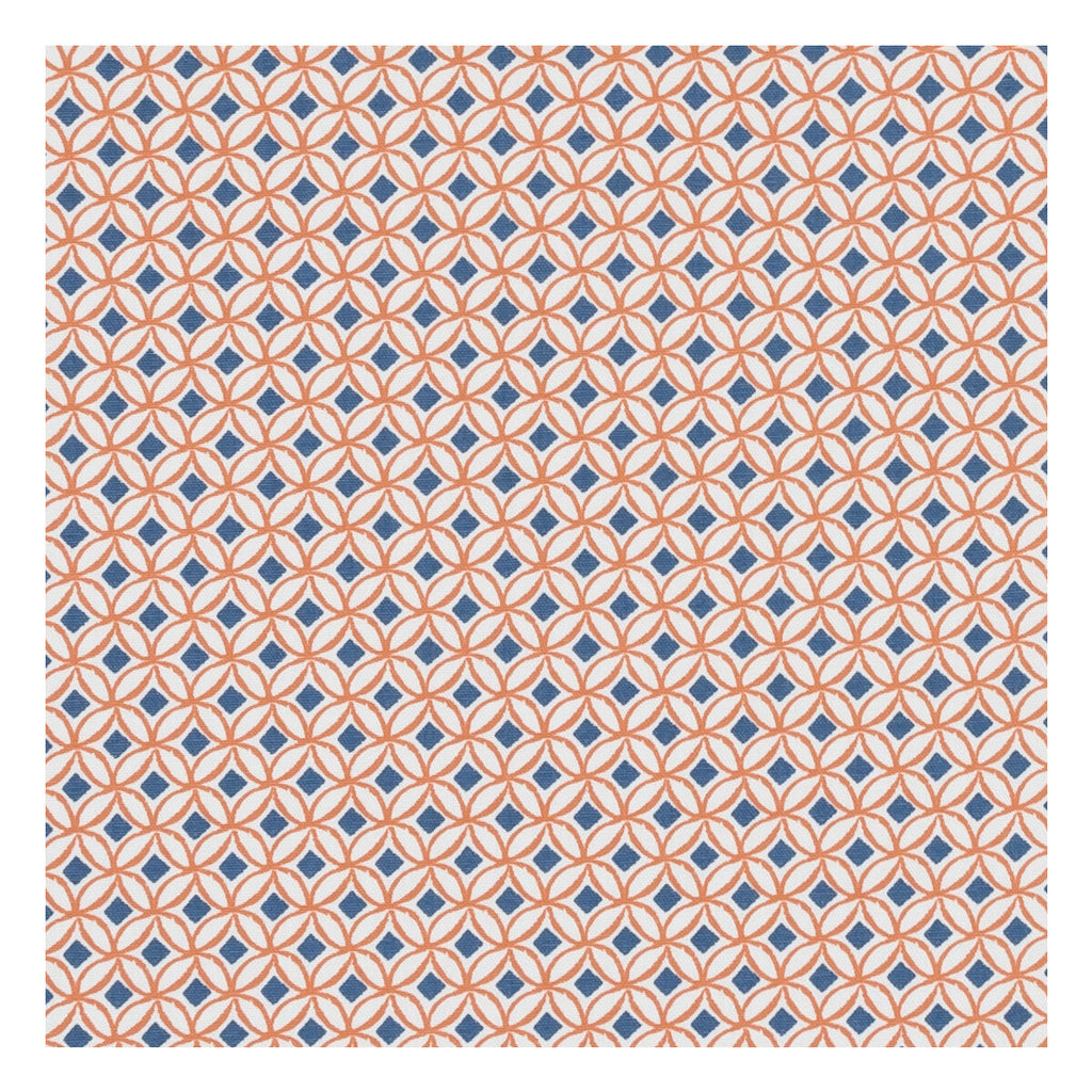 Samples and Purchasing available for Ortis - Denim/Spice  By Clarke And Clarke | Co-Ordinates By Studio G For C&C |Modern Geometric Upholstery Print at Designer Wallcoverings and Fabrics